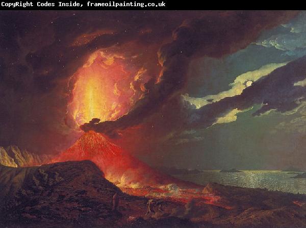 Joseph wright of derby Vesuvius in Eruption, with a View over the Islands in the Bay of Naples